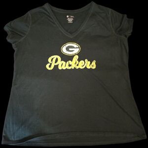 NFL Green Bay Packers Women's Black Tee
